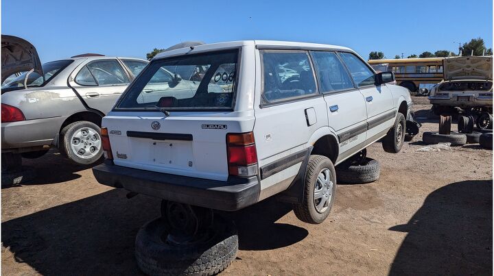 junkyard find 1990 subaru loyale 4wd turbo wagon
