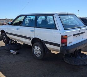 junkyard find 1990 subaru loyale 4wd turbo wagon