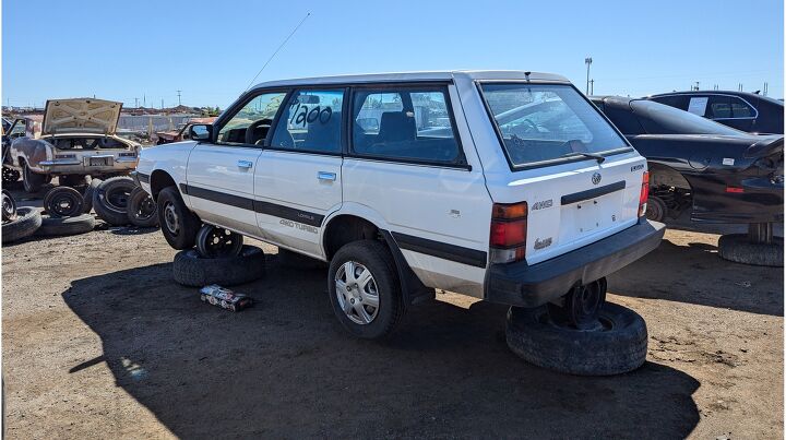 junkyard find 1990 subaru loyale 4wd turbo wagon