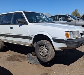 junkyard find 1990 subaru loyale 4wd turbo wagon