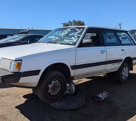 junkyard find 1990 subaru loyale 4wd turbo wagon