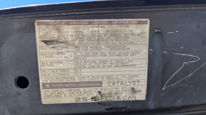 junkyard find 1983 toyota camry le sedan