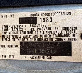 junkyard find 1983 toyota camry le sedan