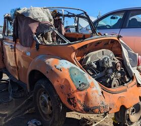 junkyard find 1972 volkswagen super beetle convertible