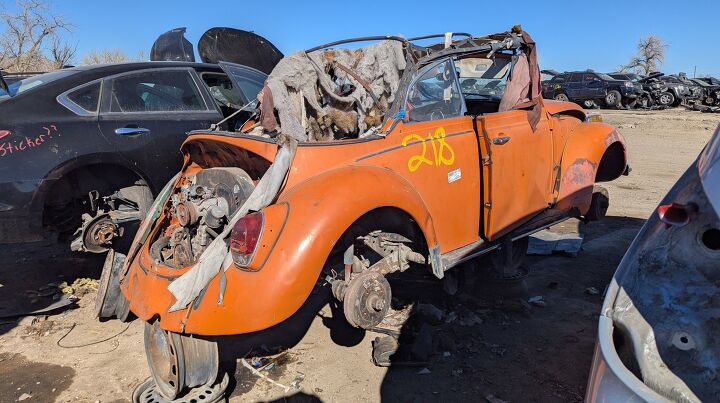 junkyard find 1972 volkswagen super beetle convertible