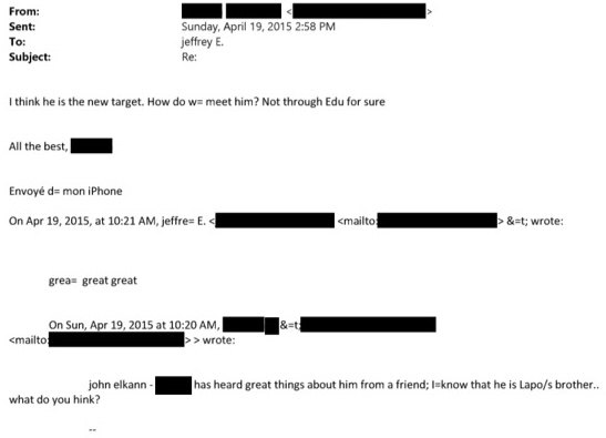 epstein sought access to numerous automotive executives