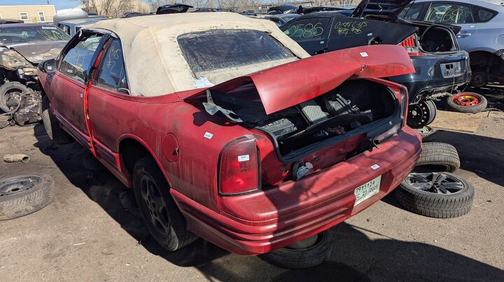 junkyard find 1994 oldsmobile cutlass supreme convertible