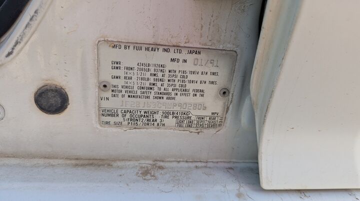 junkyard find 1991 subaru legacy 4wd rhd rural delivery wagon