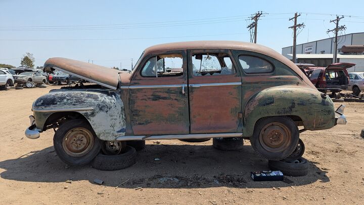 junkyard find 1948 plymouth special de luxe 4 door sedan