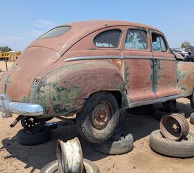 junkyard find 1948 plymouth special de luxe 4 door sedan