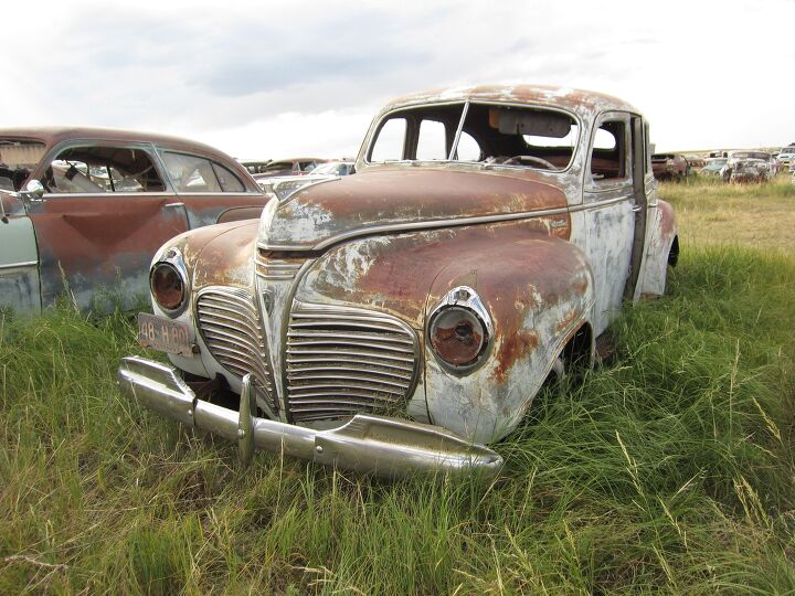 junkyard find 1948 plymouth special de luxe 4 door sedan