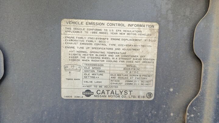 junkyard find 1985 nissan sentra deluxe wagon