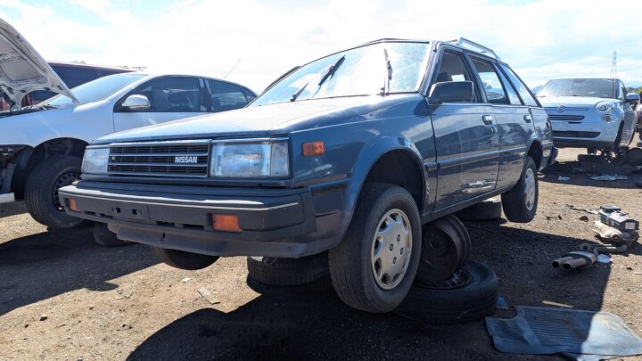 junkyard find 1985 nissan sentra deluxe wagon