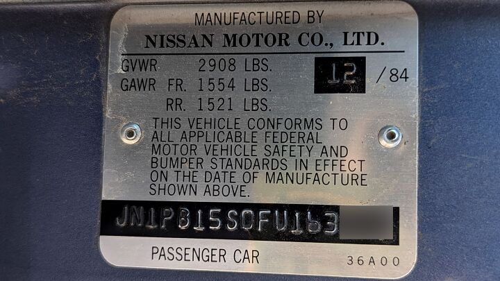 junkyard find 1985 nissan sentra deluxe wagon