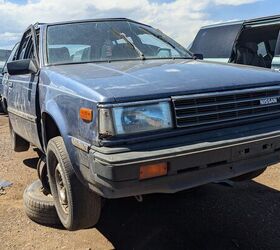 junkyard find 1985 nissan sentra deluxe wagon