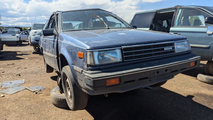 junkyard find 1985 nissan sentra deluxe wagon