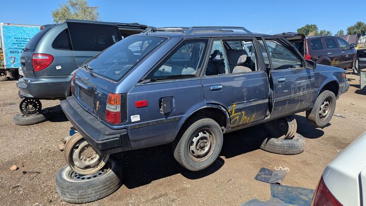 junkyard find 1985 nissan sentra deluxe wagon