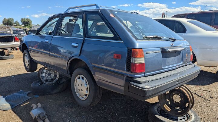 junkyard find 1985 nissan sentra deluxe wagon