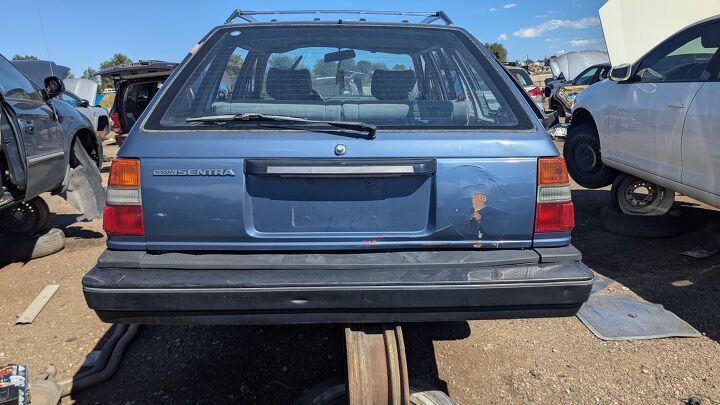 junkyard find 1985 nissan sentra deluxe wagon