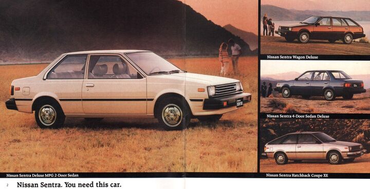 junkyard find 1985 nissan sentra deluxe wagon