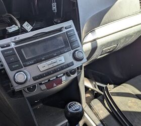 junkyard find 2013 subaru outback with manual transmission