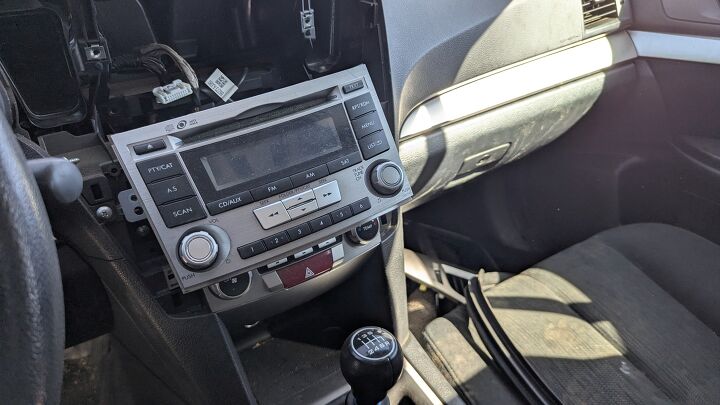 junkyard find 2013 subaru outback with manual transmission