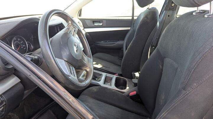 junkyard find 2013 subaru outback with manual transmission