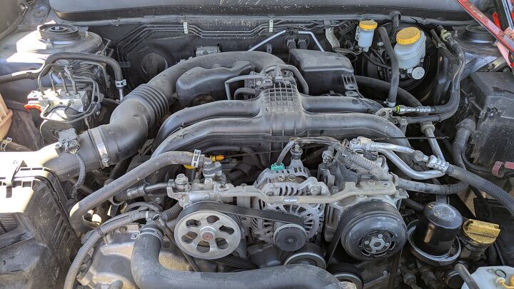 junkyard find 2013 subaru outback with manual transmission