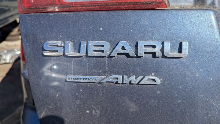 junkyard find 2013 subaru outback with manual transmission