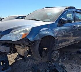 junkyard find 2013 subaru outback with manual transmission