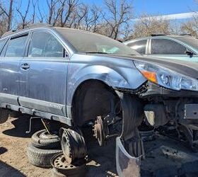 junkyard find 2013 subaru outback with manual transmission