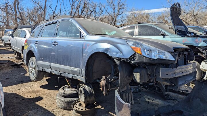 junkyard find 2013 subaru outback with manual transmission