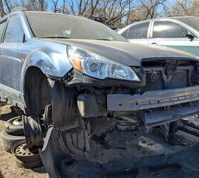 junkyard find 2013 subaru outback with manual transmission