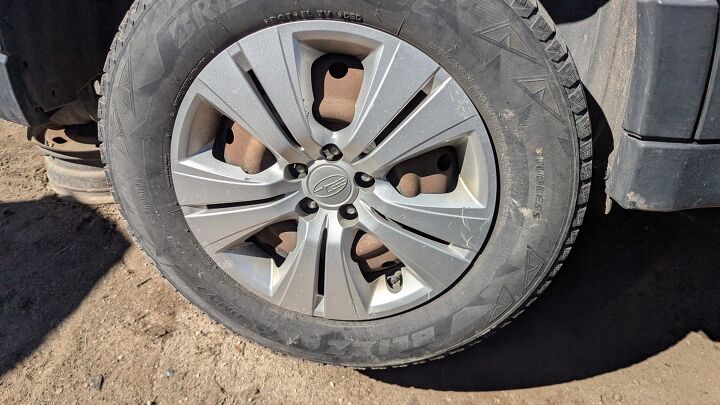 junkyard find 2013 subaru outback with manual transmission