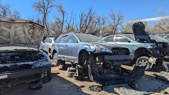 junkyard find 2013 subaru outback with manual transmission