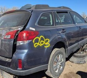junkyard find 2013 subaru outback with manual transmission