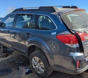 junkyard find 2013 subaru outback with manual transmission