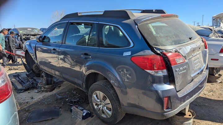 junkyard find 2013 subaru outback with manual transmission