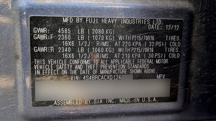 junkyard find 2013 subaru outback with manual transmission