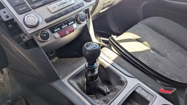 junkyard find 2013 subaru outback with manual transmission