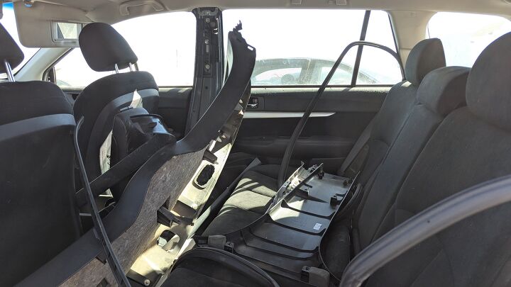 junkyard find 2013 subaru outback with manual transmission