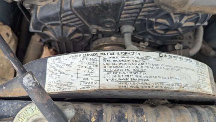junkyard find 1982 isuzu i mark diesel sedan