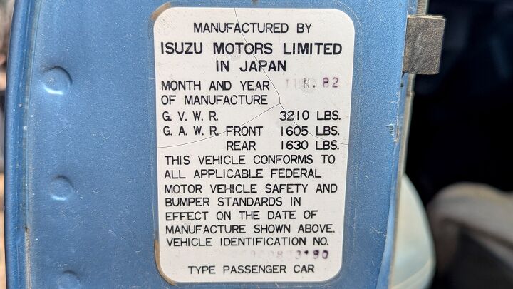 junkyard find 1982 isuzu i mark diesel sedan