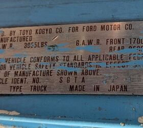 junkyard find 1974 ford courier with cologne v6 swap