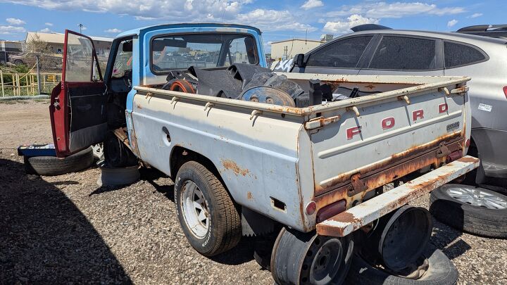 junkyard find 1974 ford courier with cologne v6 swap
