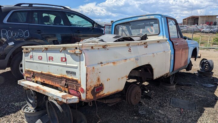 junkyard find 1974 ford courier with cologne v6 swap