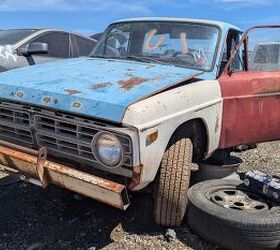 junkyard find 1974 ford courier with cologne v6 swap