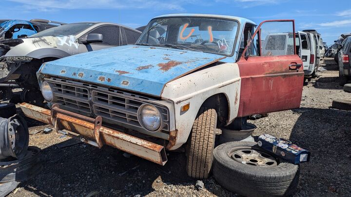 junkyard find 1974 ford courier with cologne v6 swap